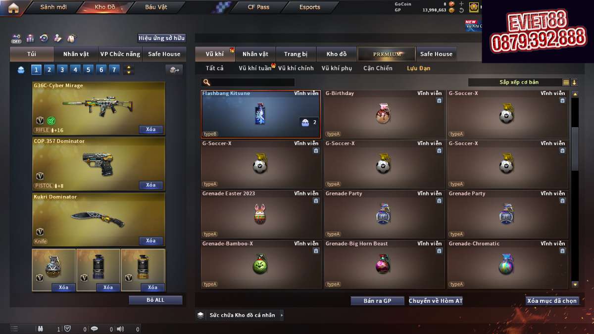 shop acc cf uy tin gia re